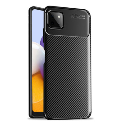   Силиконов гръб ТПУ Карбон за Samsung Galaxy A22 5G A226B черен 